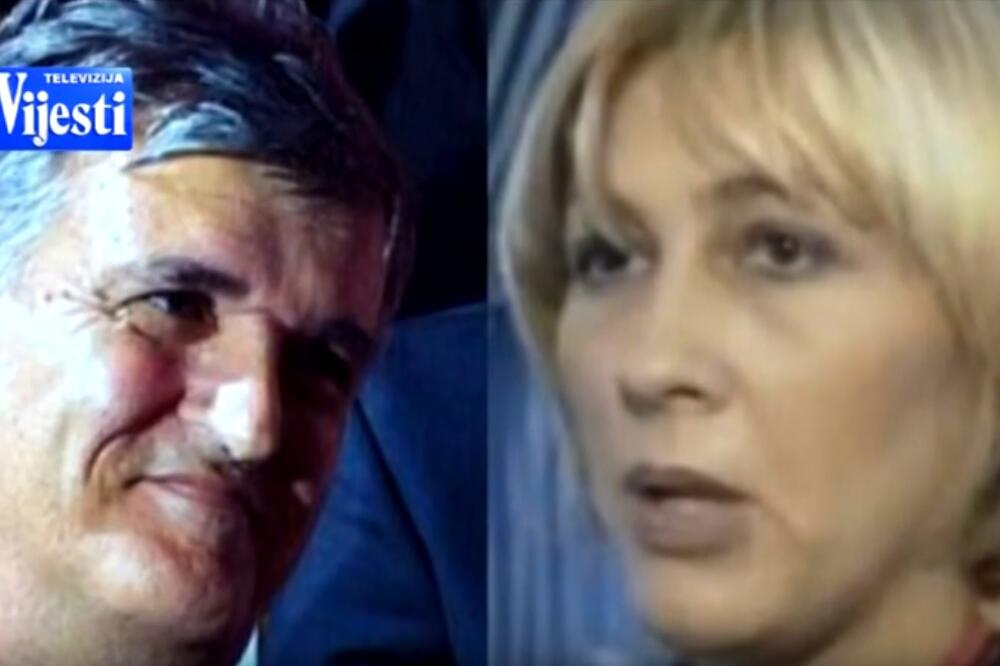 Svetozar Marović i Olivera Ilinčić, Foto: Screenshot/TV Vijesti