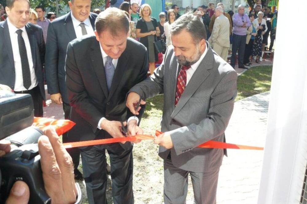 Kankaraš i Stijepović otvaraju dograđeni vrtić 2013. godine, Foto: Siniša Luković