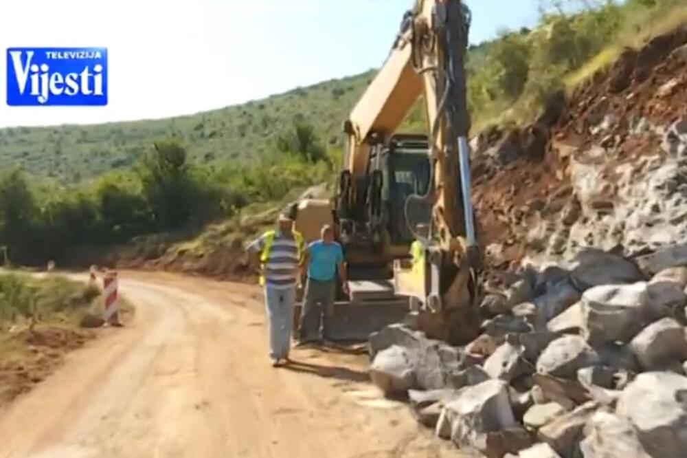 Sa dionice puta Dinoša - Cijevna Zatrijebačka, Foto: TV Vijesti