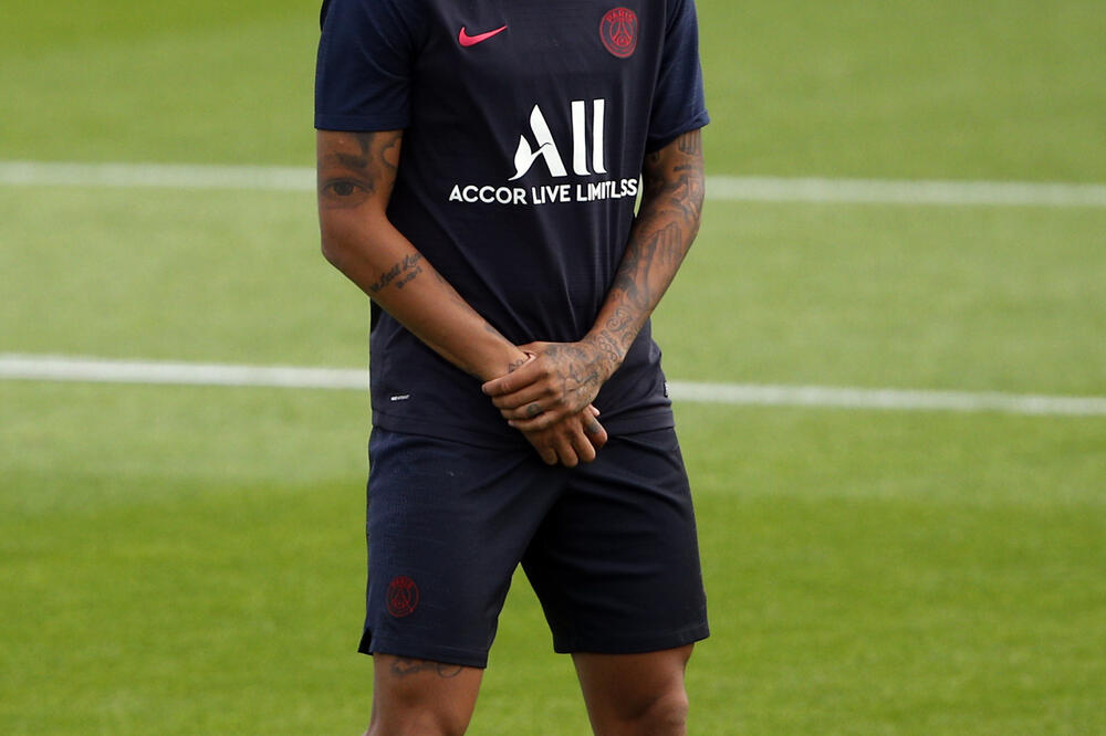 Nejmar na današnjem treningu, Foto: AP