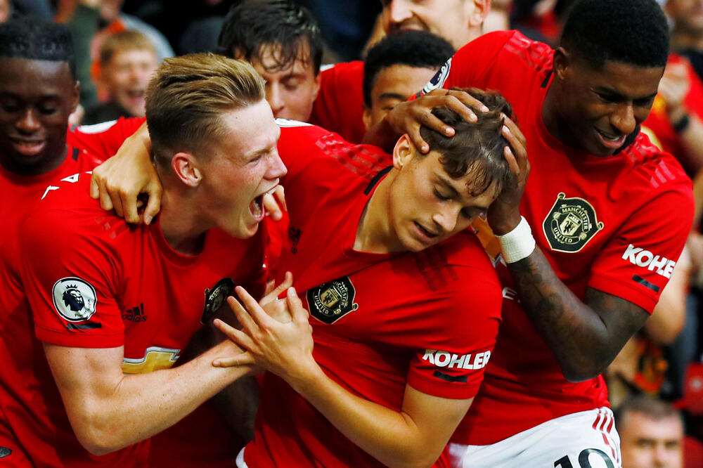 Slavlje fudbalera Mančester junajteda, Foto: Reuters