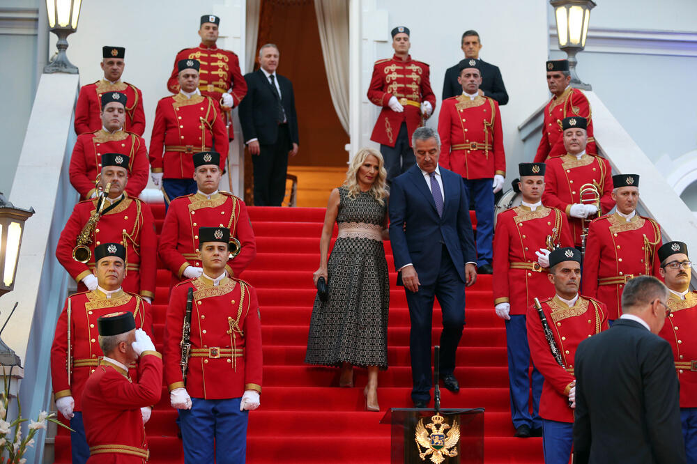 Predsjednik Crne Gore Milo Đukanović sa suprugom Lidijom, Foto: Filip Roganović