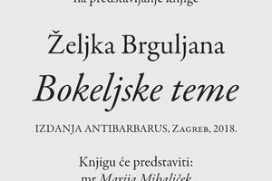 Promocija knjige Željka Brguljana u utorak u Kotoru