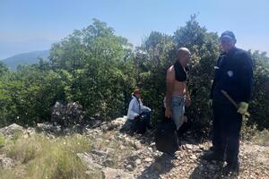 Spašeni migranti u blizini hrvatske granice