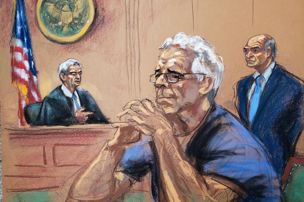 Ilustracija sa suđenja Epstajnu, Foto: Reuters/ Jane Rosenbourg