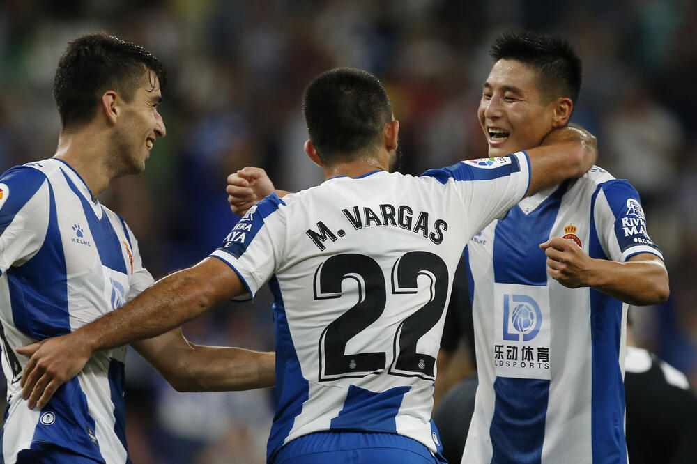 Slavlje fudbalera Espanjola, Foto: Beta/AP