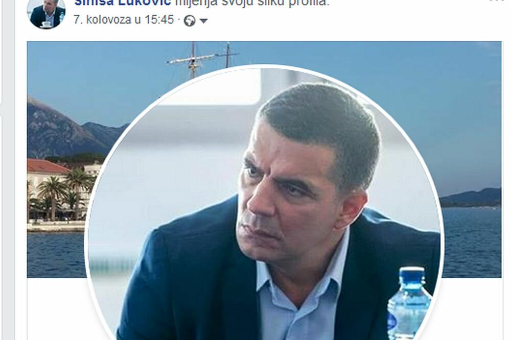 Sporna profilna slika na Lukovićevom nalogu na Fejsbuku, Foto: Facebook/printscreen