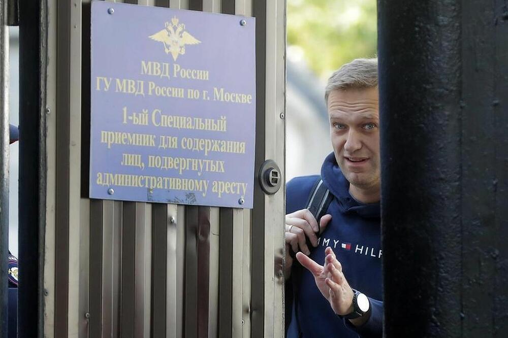 Navaljni po izlasku iz zatvora, Foto: Twitter