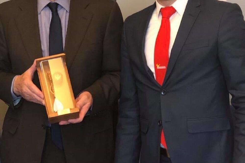 Dejvid Martin i Aleksa Bečić, Foto: Demokratska Crna Gora