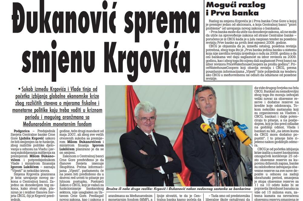 Vijesti, 26. avgust 2009., Foto: Arhiva Vijesti