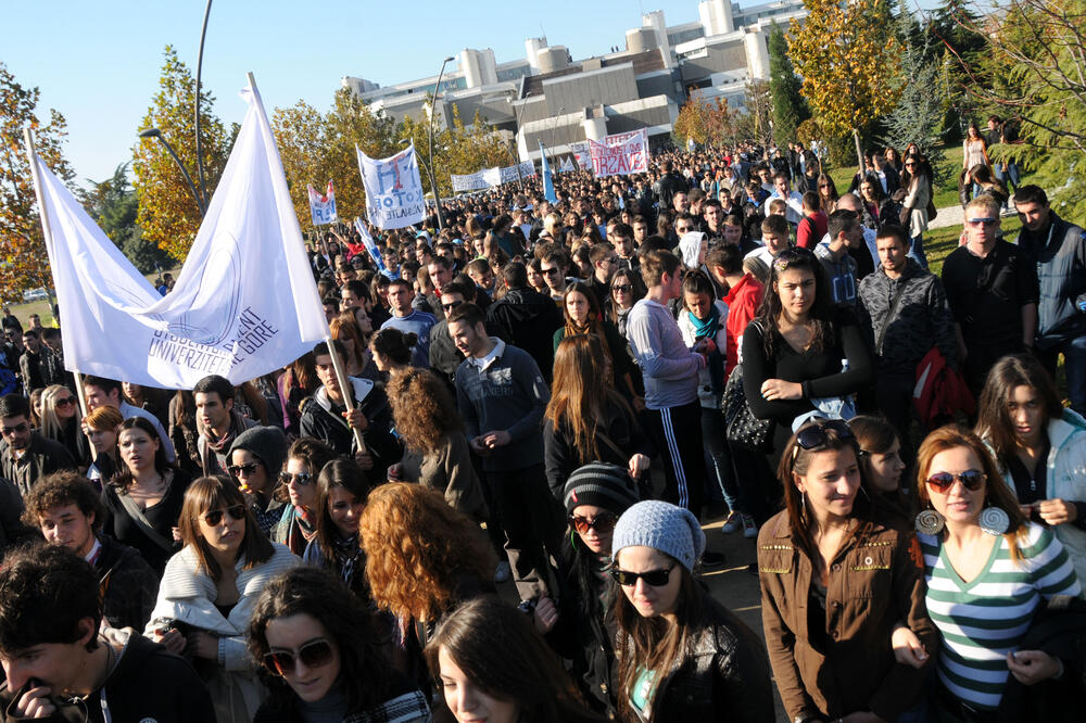 Sa protesta studenata, Foto: Boris Pejović
