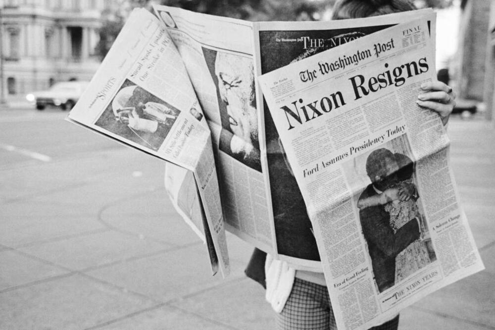 Vijesti o Niksonovoj ostavci u “Vašington postu” avgusta 1974., Foto: Foreignaffairs.com