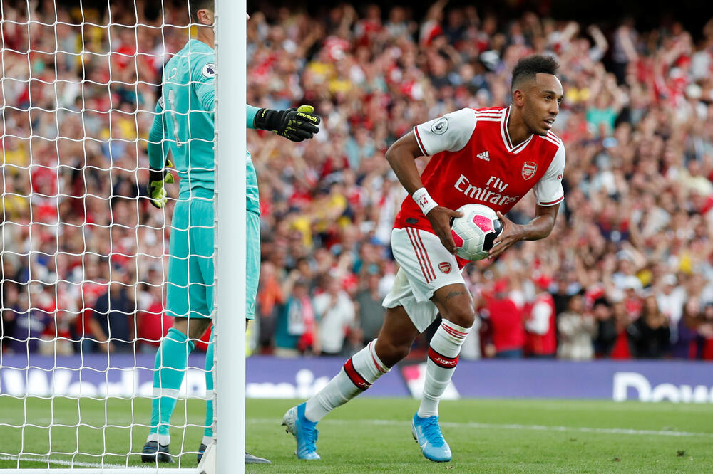 Pjer Emerik Obamejang je donio bod Arsenalu, Foto: Reuters, Reuters