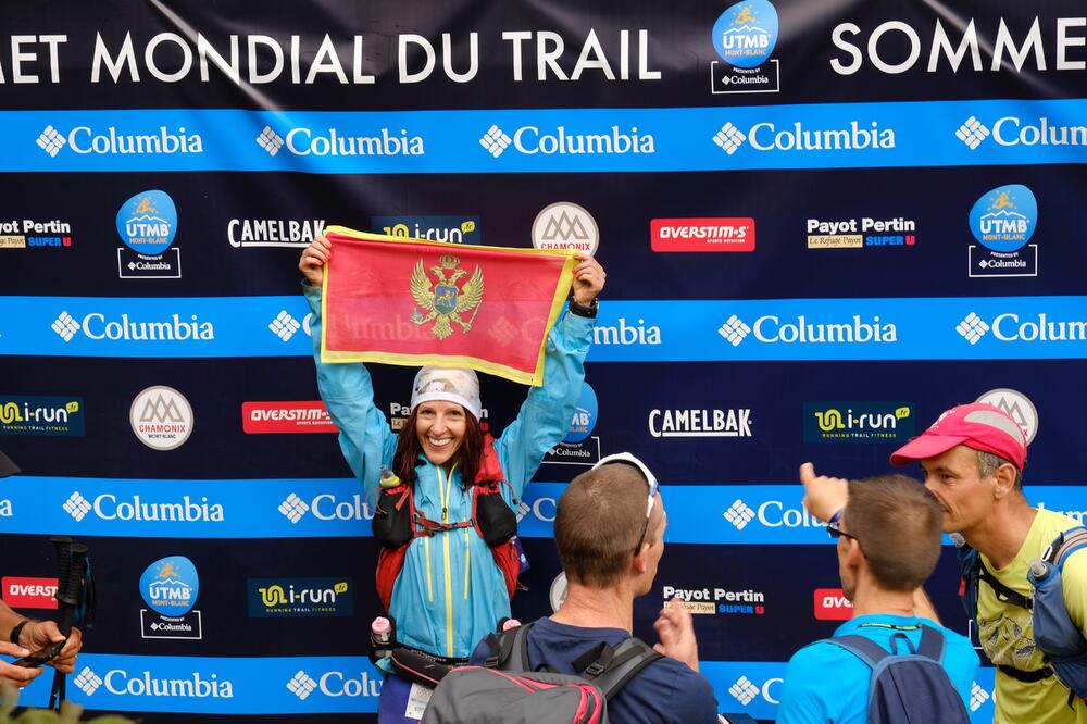 Dragana po završetku trke