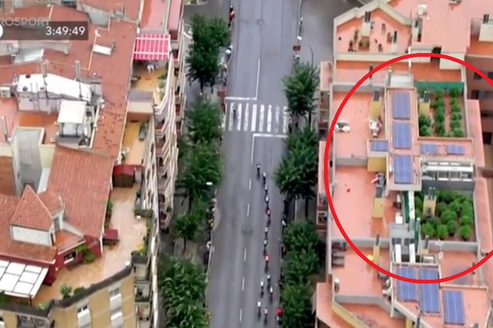 Kadar u kome se na krovu zgrade vidi marihuana, Foto: Screenshot/YouTube