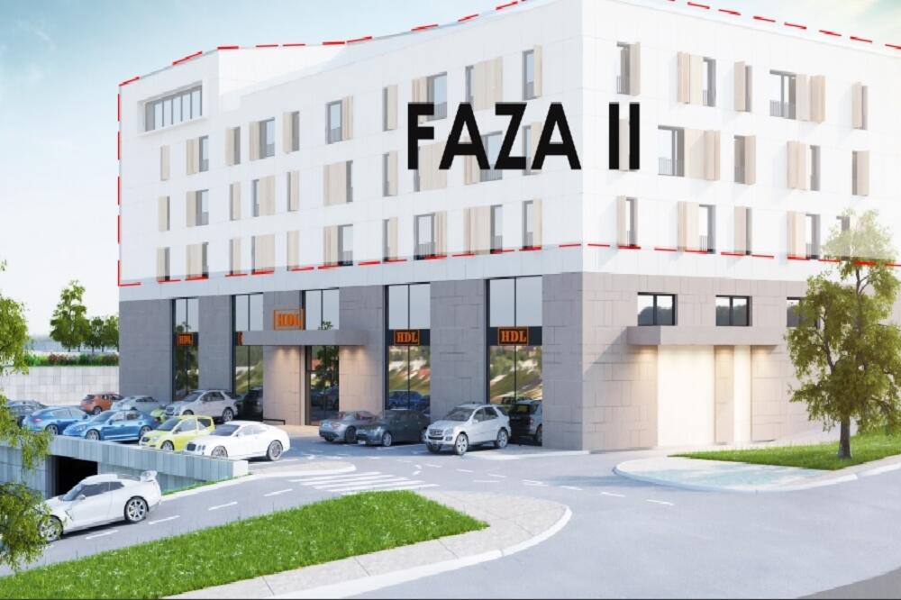 Projektovani izgled tržnog centra, druga faza