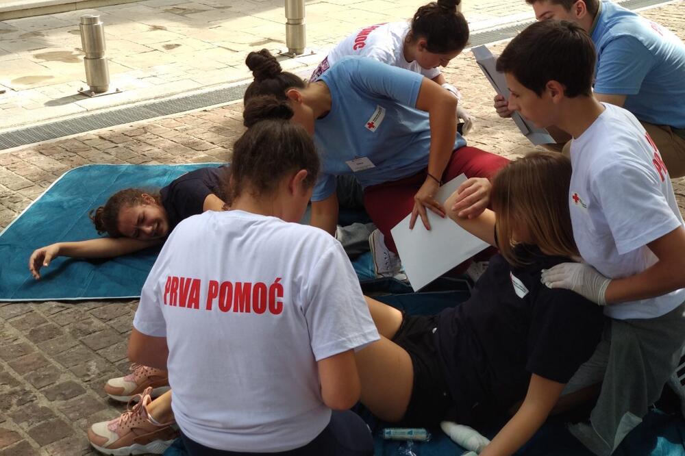 Detalj sa takmičenja, Foto: Crveni krst Crne Gore