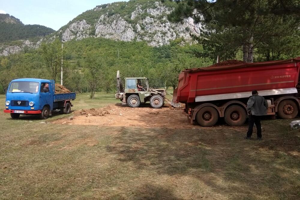 Gradnja sportskih terena u Župi nikšićkoj, Foto: MZ Župa