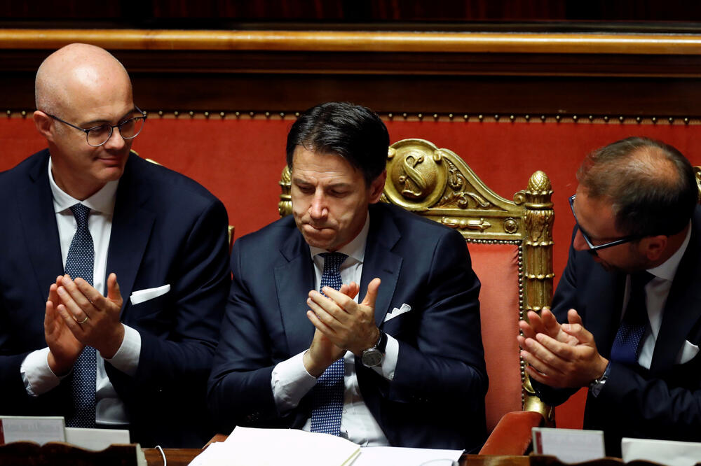 Konte u italijanskom Senatu, Foto: Reuters