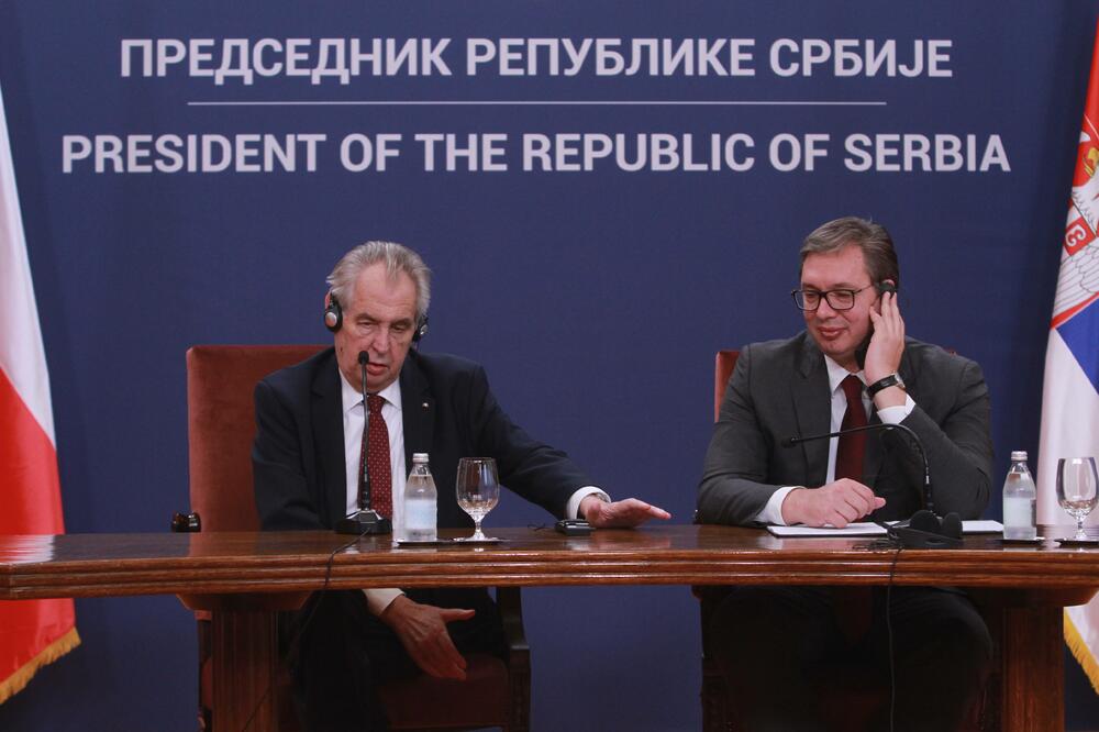 Zeman i Vučić, Foto: Miloš Miškov/Betaphoto