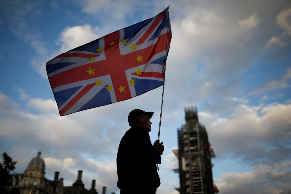 Sa jednog od protesta protivnika Bregzita ispred britanskog parlamenta, Foto: Reuters
