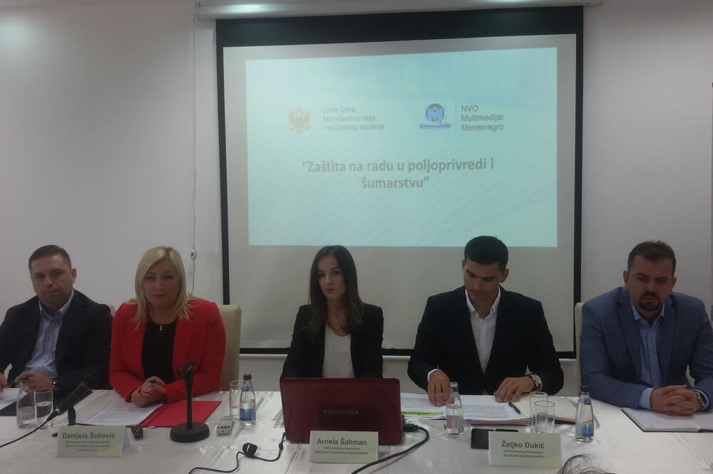 Sa konferencije za medije "Zaštita na radu u poljoprivredi i šumarstvu", Foto: Jadranka Ćetković