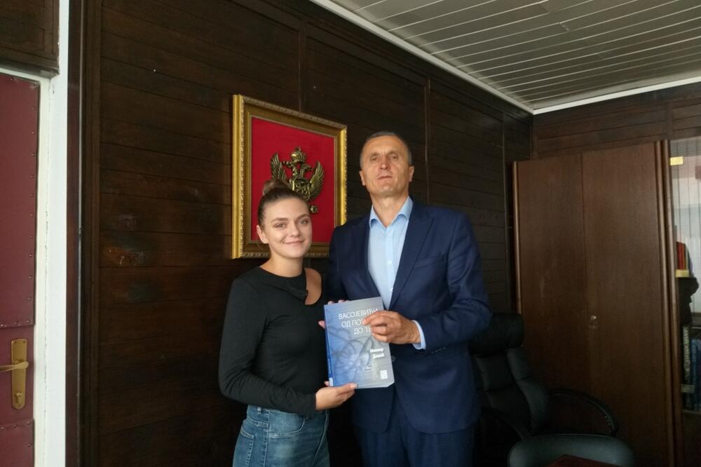 Anđela Milošević i Milosav Bulatović, Foto: Opština Kolašin