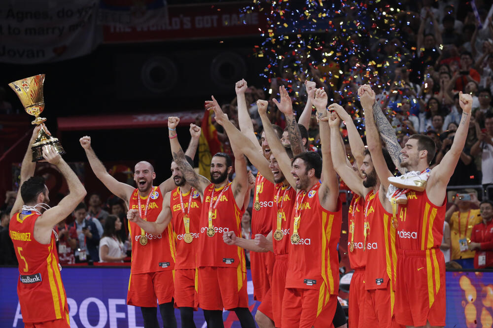 Košarkaši Španije, Foto: JASON LEE