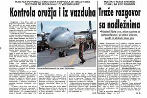 VREMEPLOV: Kontrola oružja i iz vazduha