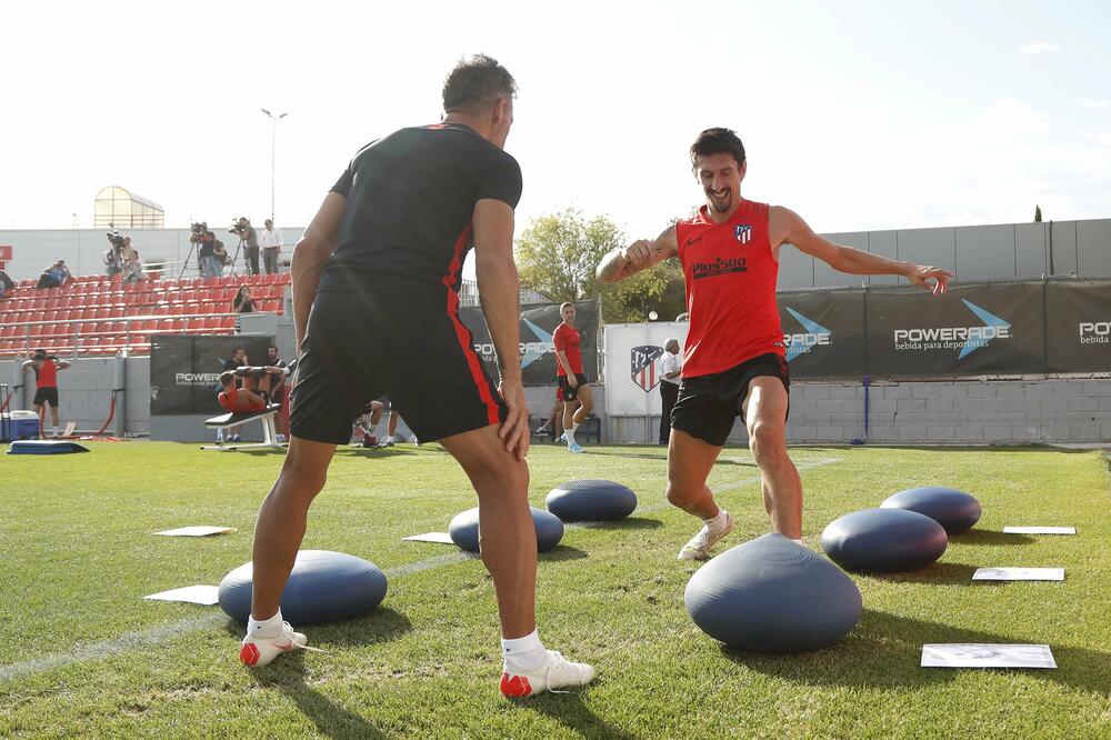 Savić na treningu, Foto: Atletiko Madrid