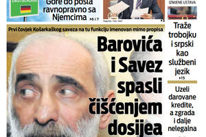 Naslovna strana "Vijesti" za 18. septembar