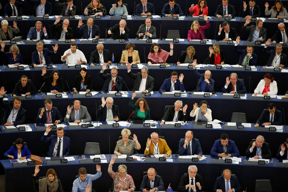 Glasanje u EU parlamentu, Foto: Reuters