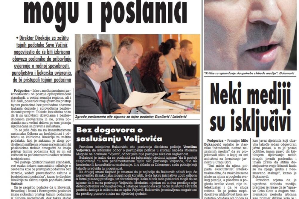 Vijesti, 19. septembar 2009., Foto: Arhiva Vijesti