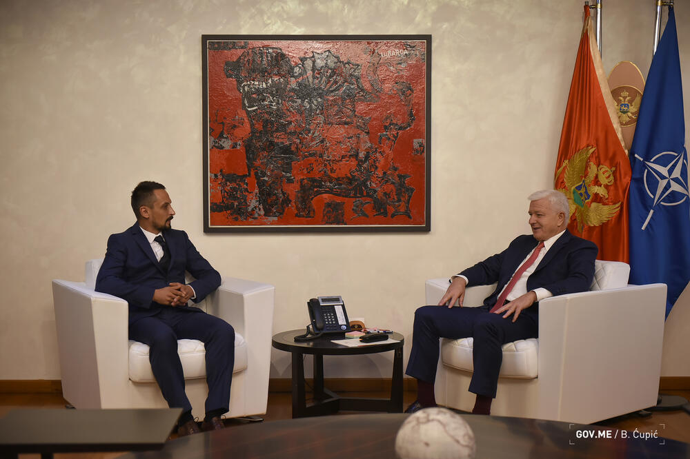 Danijel Kalezić i Duško Marković, Foto: Gov.me