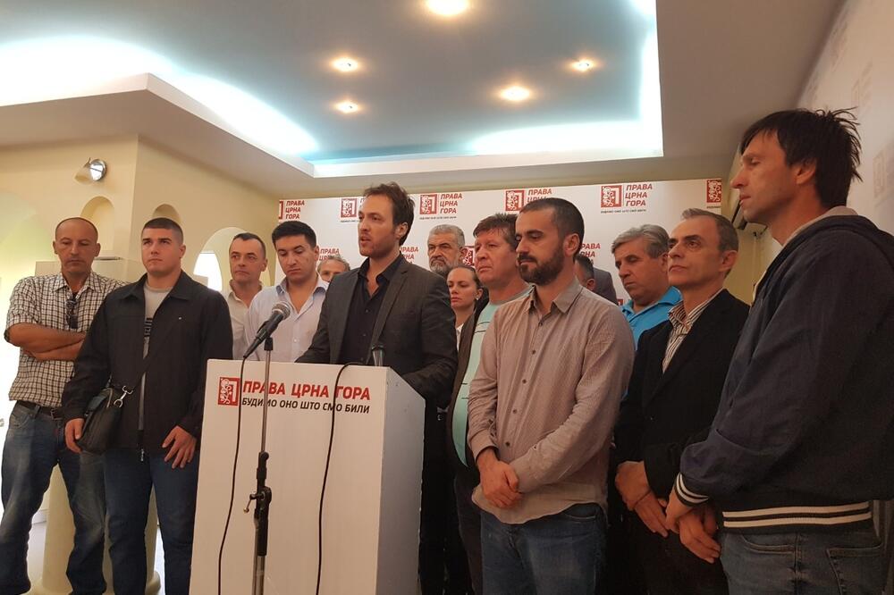 Sa konferencije za novinare Prave Crne Gore, Foto: Prava Crna Gora
