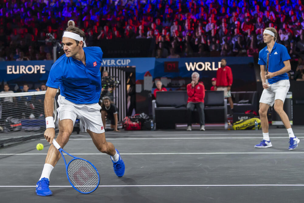 Federer i Zverev, Foto: MARTIAL TREZZINI