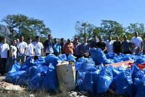 Akcija čišćenja Gračanice: Sakupljeno preko 150 kesa otpada