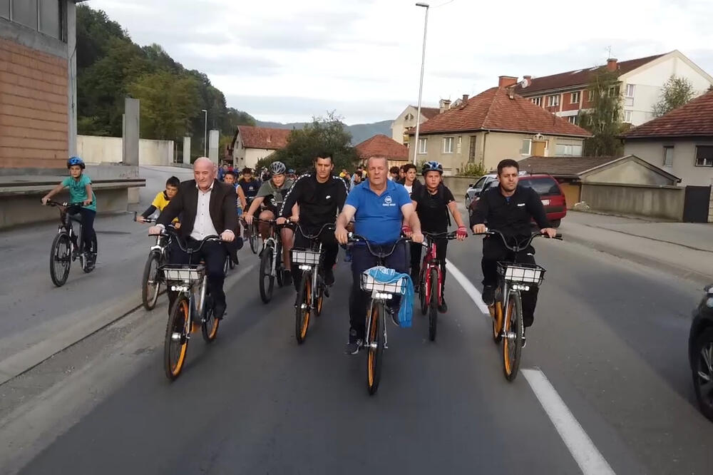 Sa biciklijade u Bijelom Polju, Foto: Ministarstvo saobraćaja i pomorstva