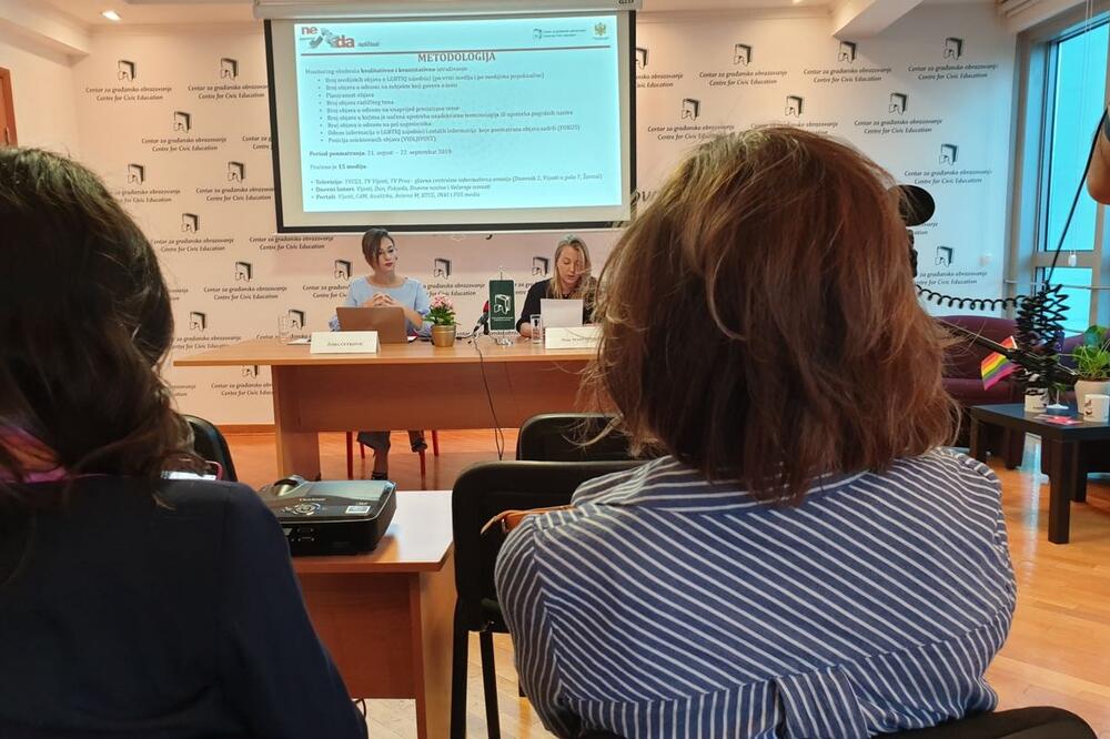 Sa predstavljalja rezultata prve faze monitoringa medija, Foto: CGO