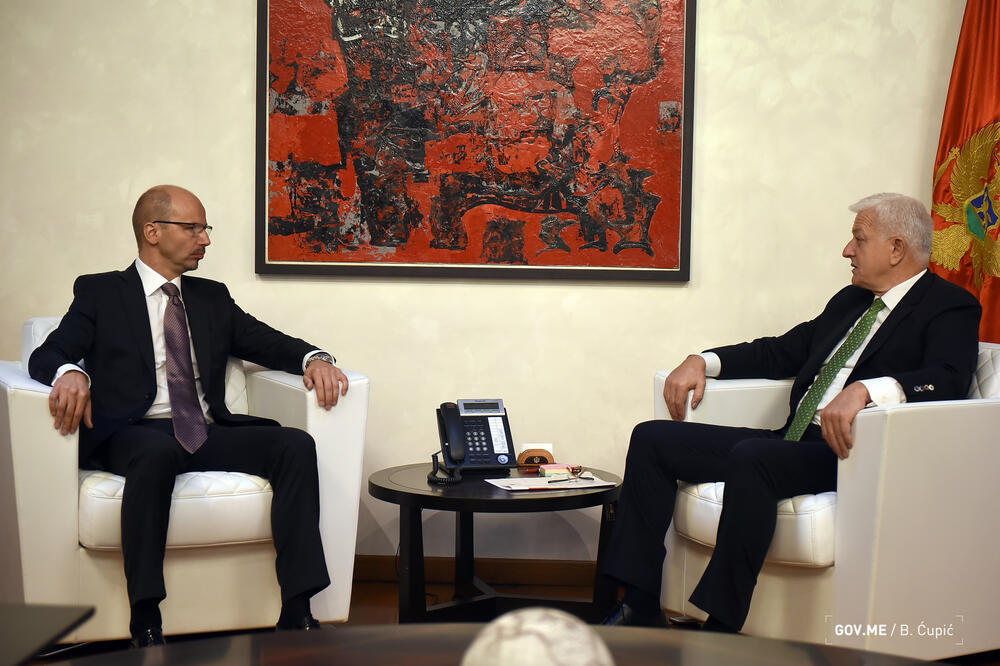 Sa sastanka Preskera i Markovića, Foto: Bojana Cupic/Vlada Crne Gore