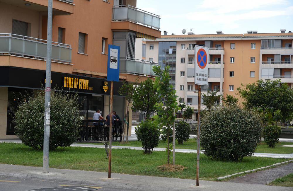 Ministar Pavle Radulović kazao je da uživa u jednom djelu City kvarta koji ima zelenu površinu. "Nije velika, ali je ima. Između dva restorana...", kazao je ministar.Fotoreporter "Vijesti" obišao je Citi kvart kako bi se čitaoci uvjerili koliko je taj dio grada obilat zelenim oazama.
