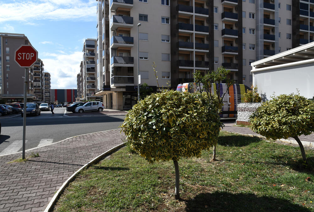 Ministar Pavle Radulović kazao je da uživa u jednom djelu City kvarta koji ima zelenu površinu. "Nije velika, ali je ima. Između dva restorana...", kazao je ministar.Fotoreporter "Vijesti" obišao je Citi kvart kako bi se čitaoci uvjerili koliko je taj dio grada obilat zelenim oazama.