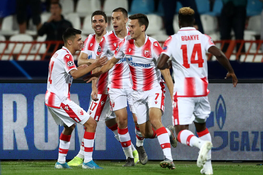 Slavlje fudbalera Crvene zvezde, Foto: Reuters