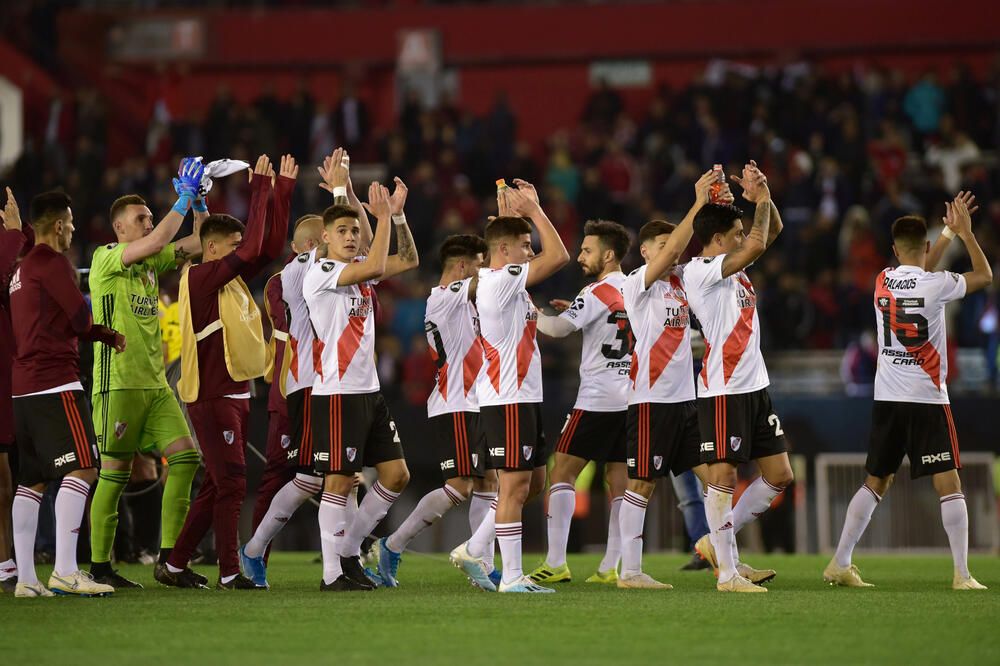 Fudbaleri Rivera slave nakon meča, Foto: Reuters