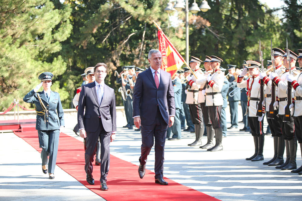 Stevo Pendarovski, Milo Đukanović, Foto: Služba za informisanje Predsjednika Crne Gore