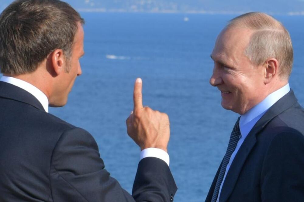 Makron i Putin nedavno u Bijaricu, Foto: Reuters