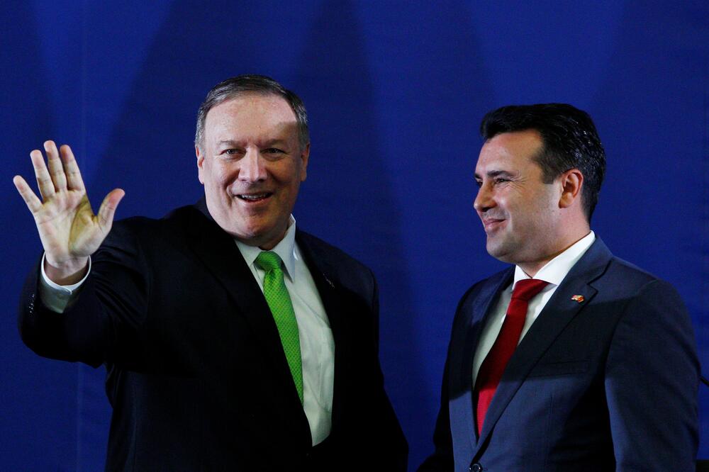 Pompeo i Zaev, Foto: Reuters