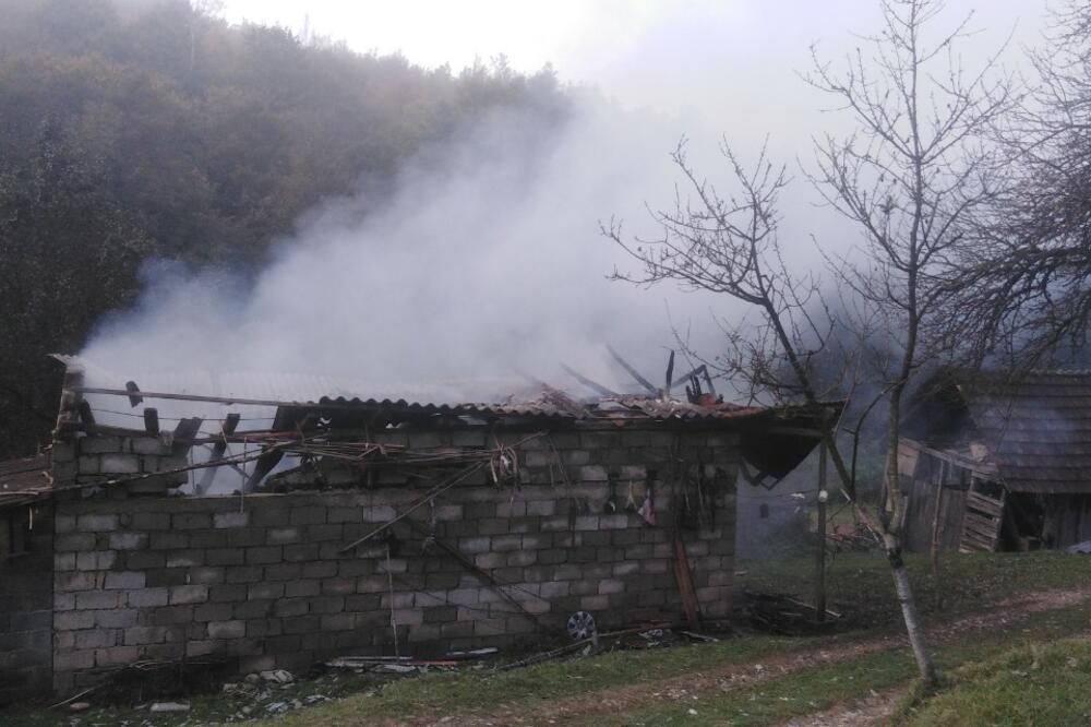Požar Bijelo Polje, Foto: Jadranka Ćetković