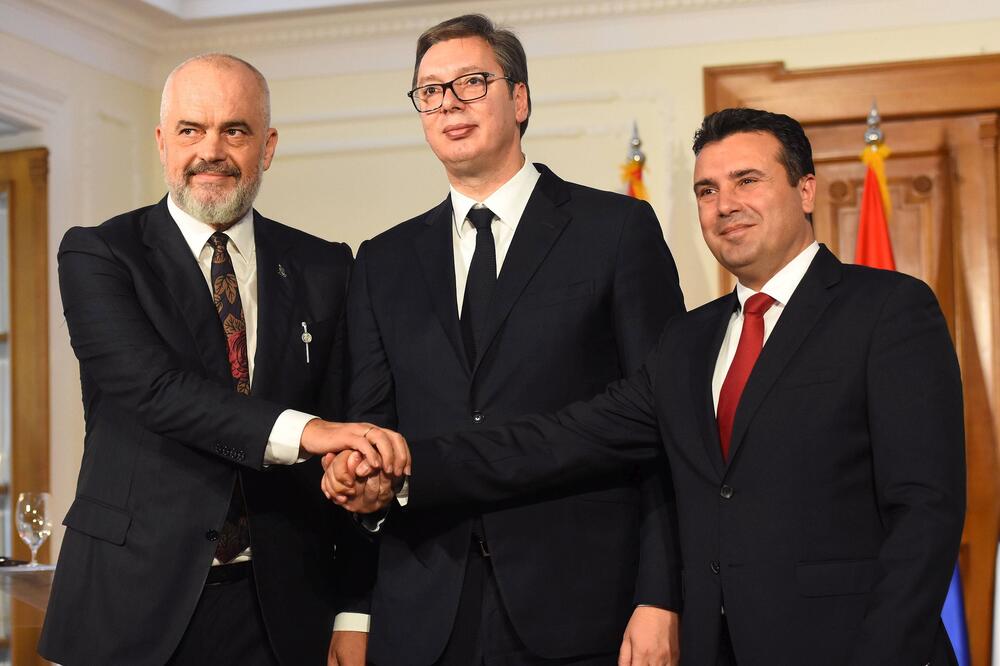 Edi Rama, Aleksandar Vučić i Zoran Zaev, Foto: Betaphoto