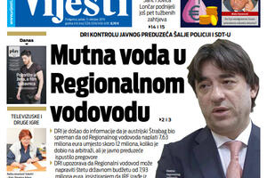 Naslovna strana "Vijesti" za 11. oktobar 2019. godine